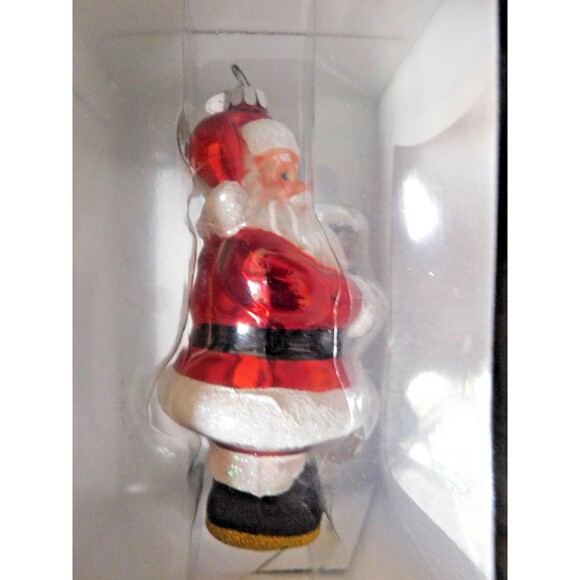 Celebrations by Radko  Glass Ornament   Santa With A Puppy   NEW - Picture 9 of 10